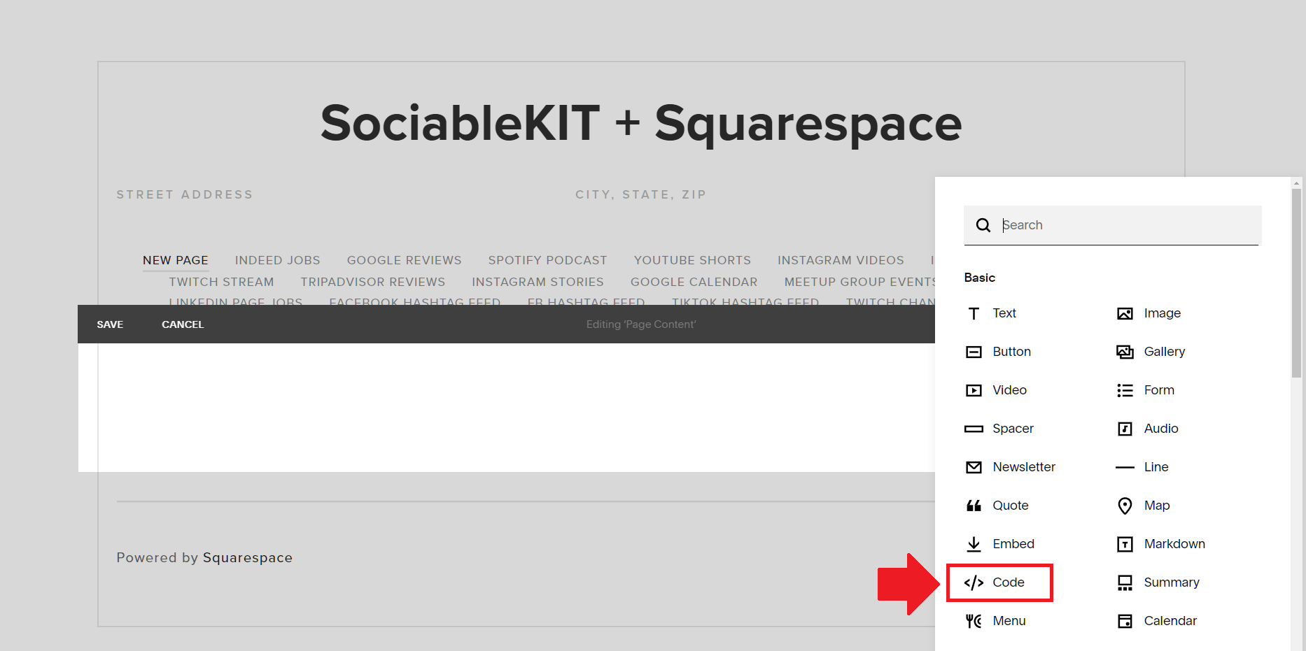 How To Display LinkedIn Page Events On Squarespace?