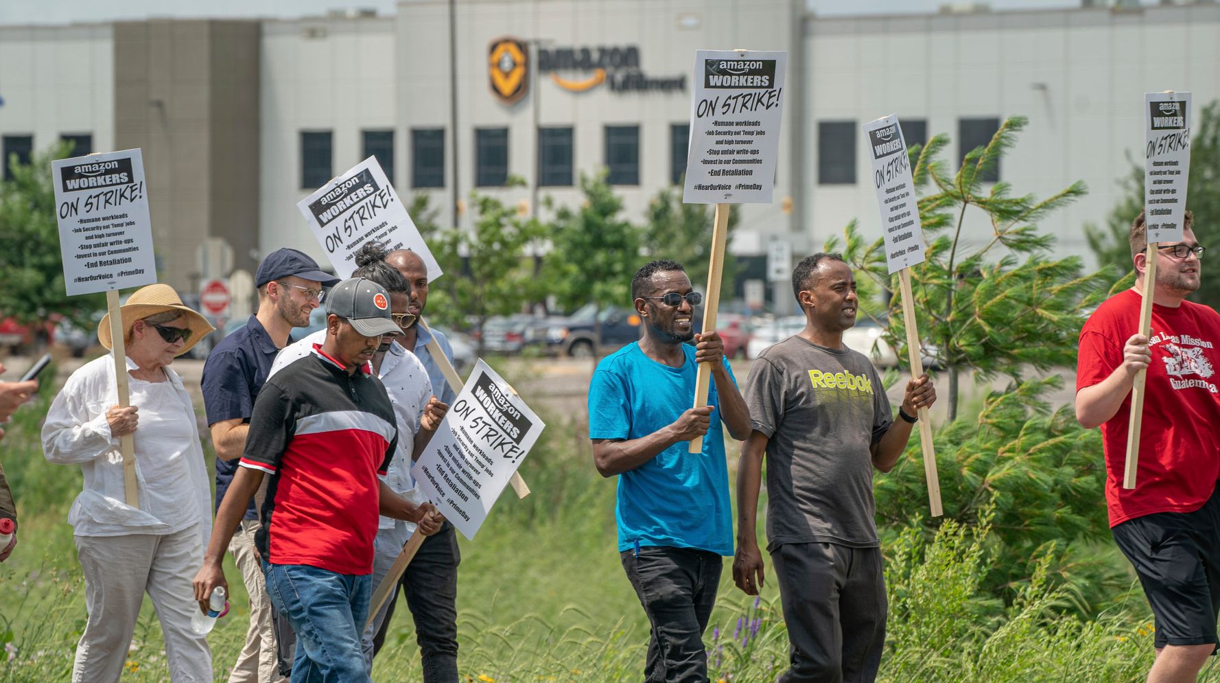 Amazon Workers Walkout on Prime Day at the MSP1 Warehouse in Shakopee