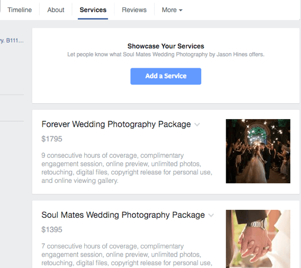 How to Add a Services Section to Your Facebook Page Social Media Examiner