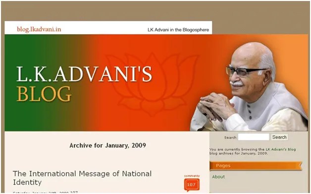 Social Media Strategy Review L K Advani ElectionTracker2014