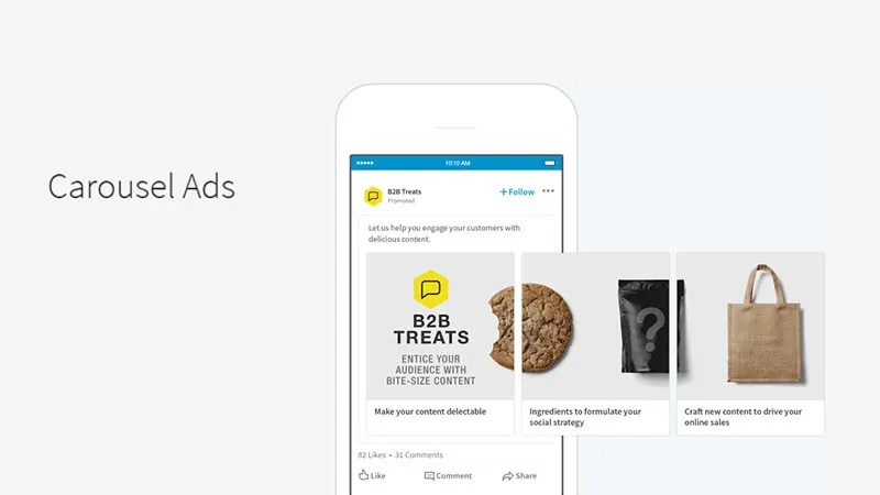 LinkedIn Carousel Ads encourages B2B marketers to bring brand stories