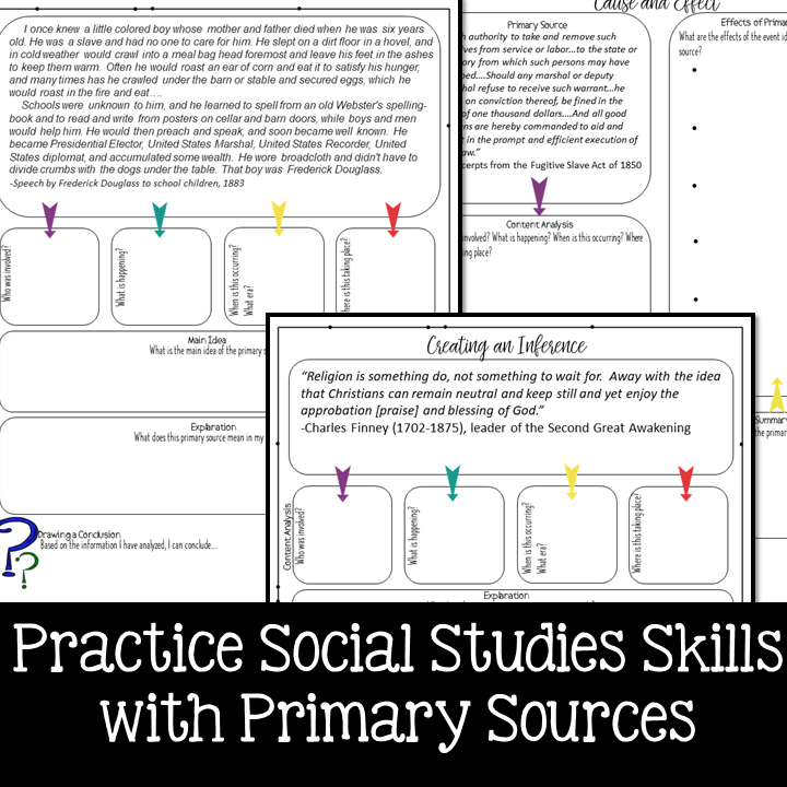 Era of Reform Primary Source Practice Social Studies Success