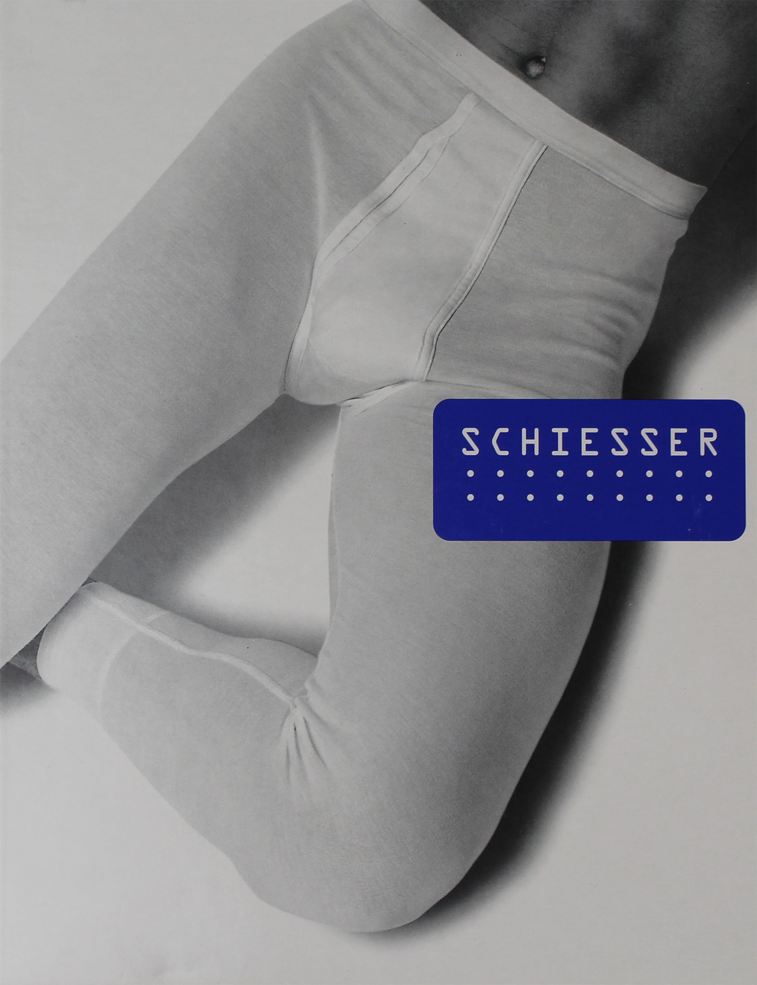 Herren Schiesser Unterhosen lang weiß Doppelripp LU2 Gr. 7 /XL UVP 29