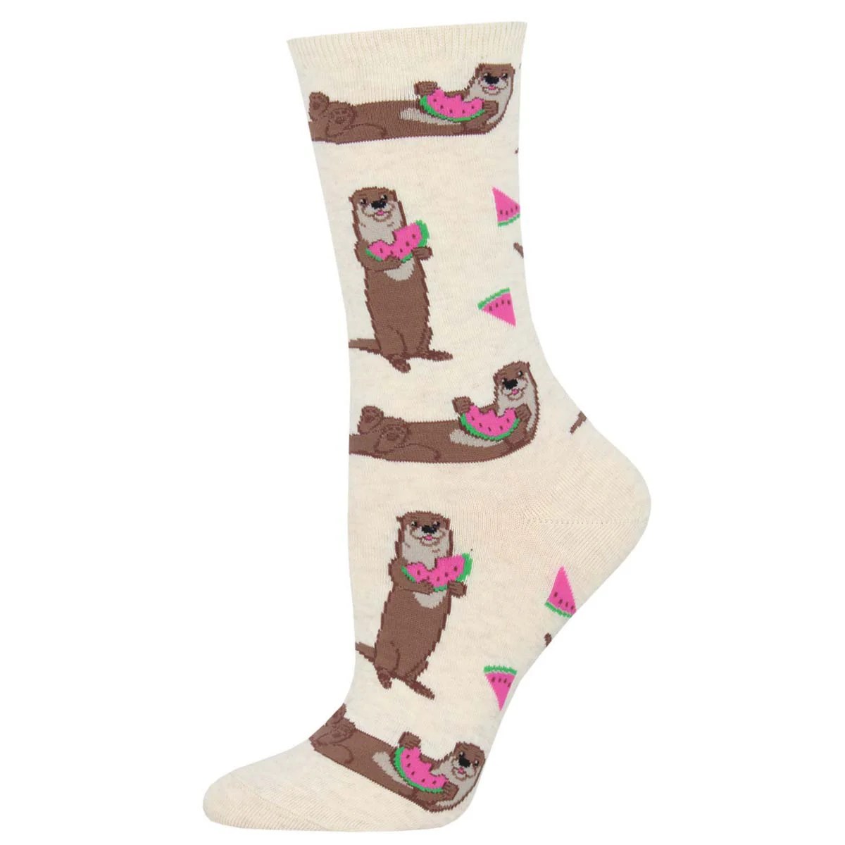 Otters With Watermelon Socks for Women Shop Now Socksmith