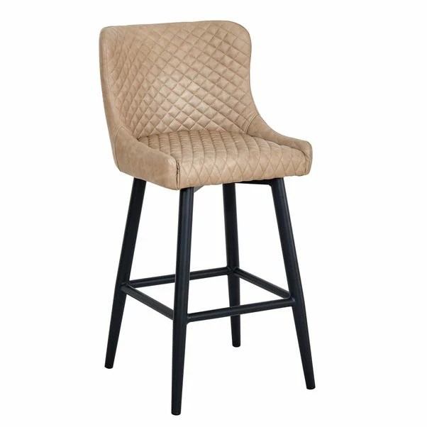 New Dunelm Montreal Faux Leather Bar Stool at furniture Shop United