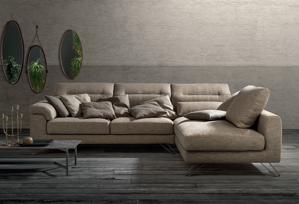Divano relax con sedute estraibili Gregory, outlet divani, SOFA CLUB