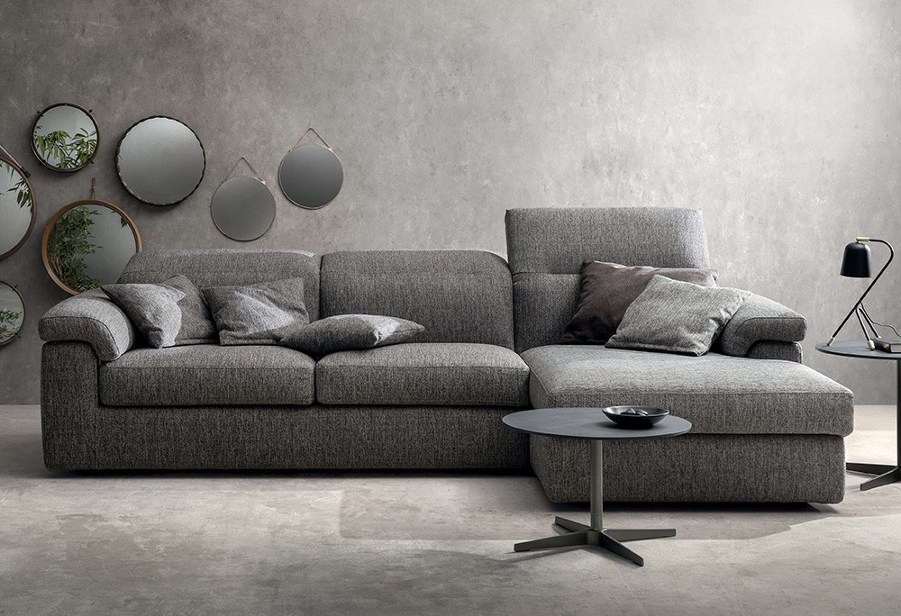 Divano relax con sedute estraibili Gregory, outlet divani, SOFA CLUB