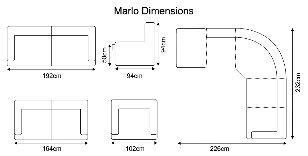 Sofahouse Marlo Fabric Sofa