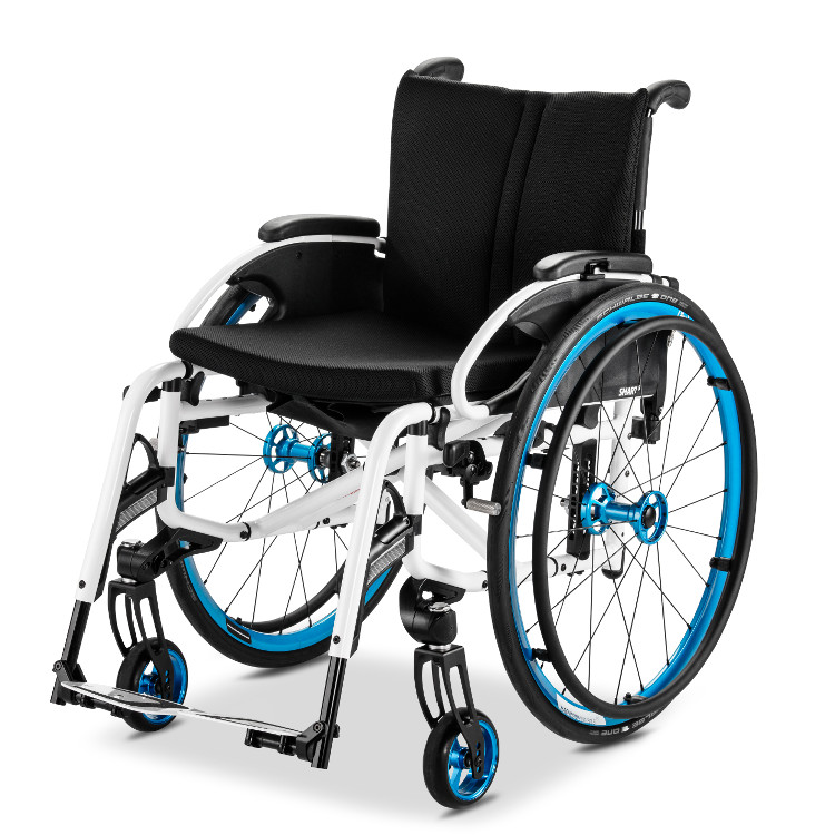 Fauteuil roulant manuel MEYRA SMART S à double main courante Fauteuil