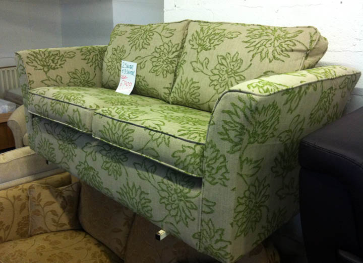Ashley Green Sofa Floral Pattern For Sale Warwick Fabrics Ralvern