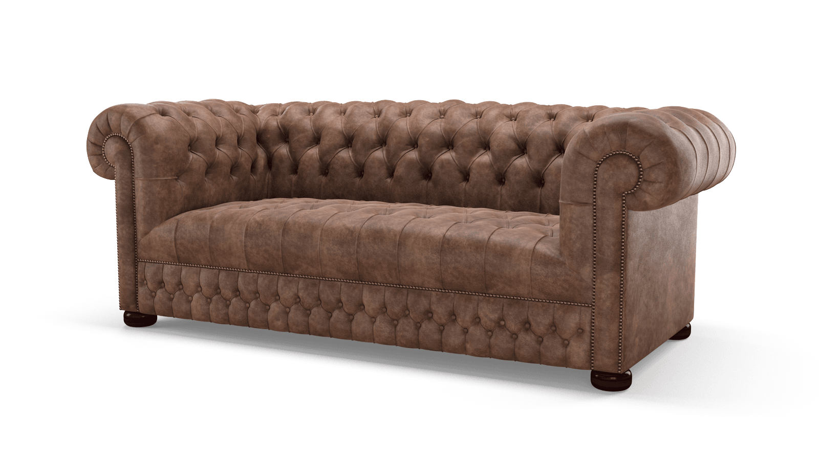 Brown Chesterfield Sofa Leather & Fabric Styles Sofas By Saxon