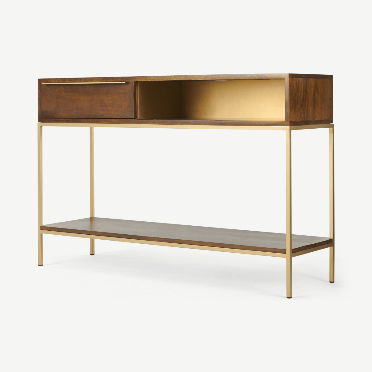 Sulta Oval Coffee Table, Brass & Black Ombre • Sofas Etc