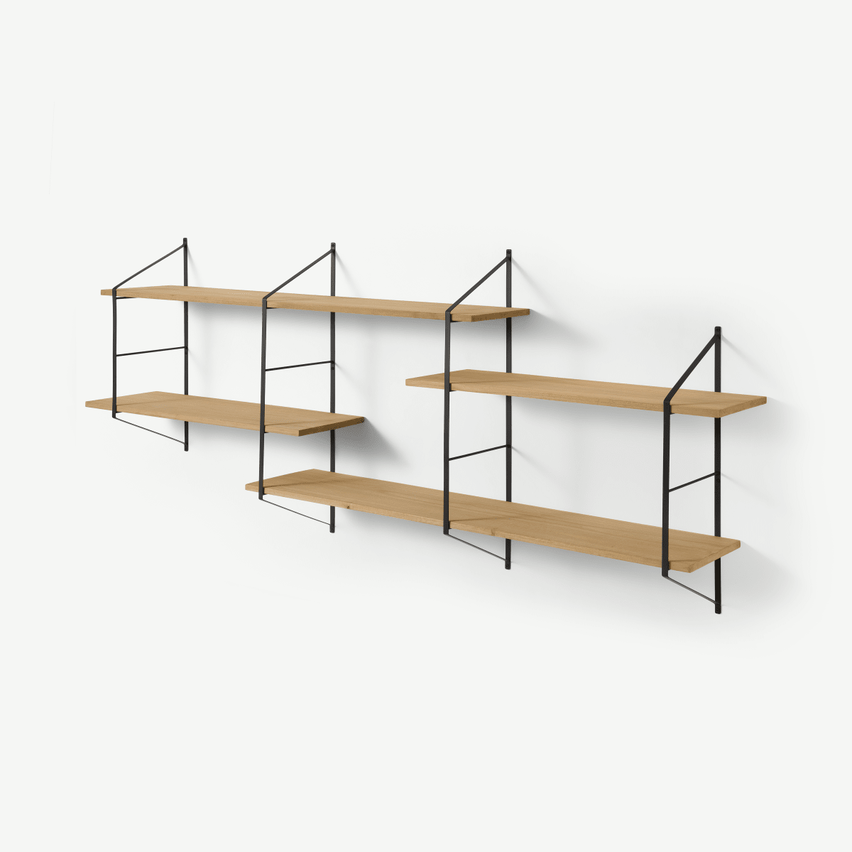 Belfast Shelving Unit, Large, Oak • Sofas Etc