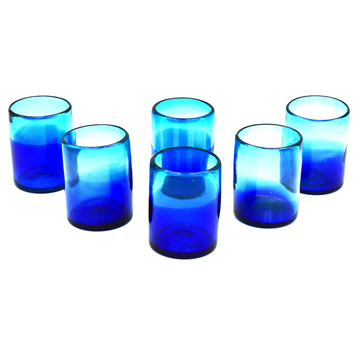Artisan Hand Crafted Water Blue Glass Juice Tumbler