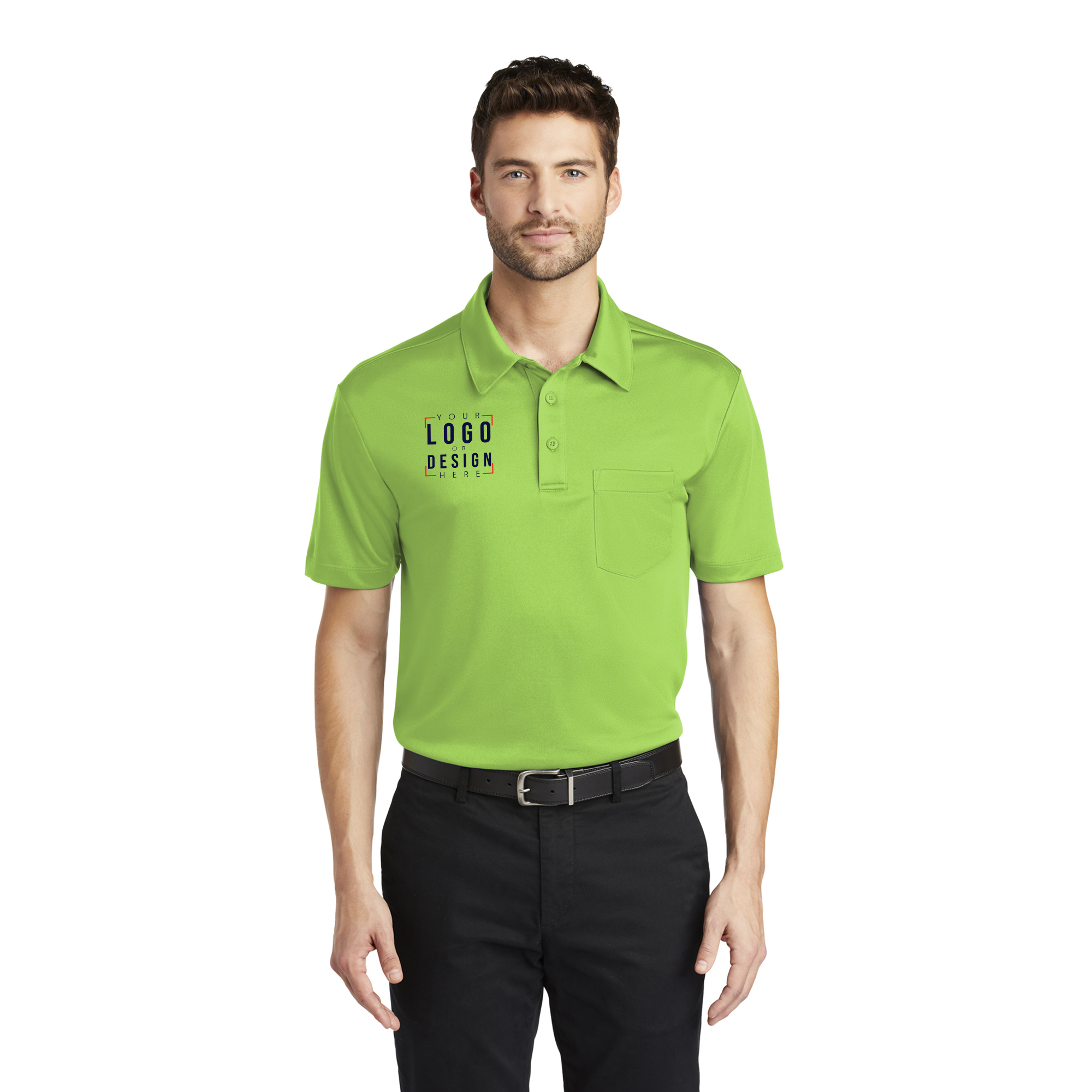 Port Authority Silk Touch Performance Pocket Polo Sofias Gift Shop
