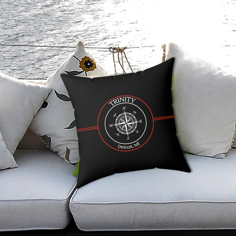 Personalized boat throw pillow