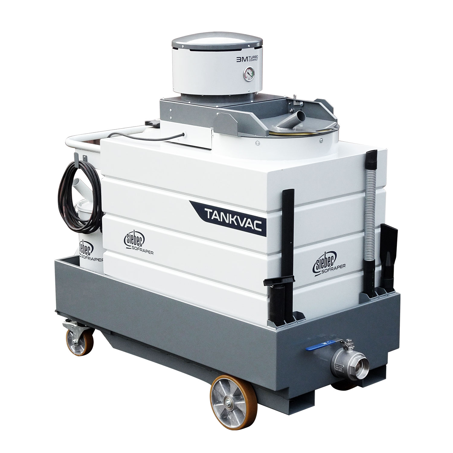 Selfsupported high capacity vacuum for fluid extraction SOFRAPER