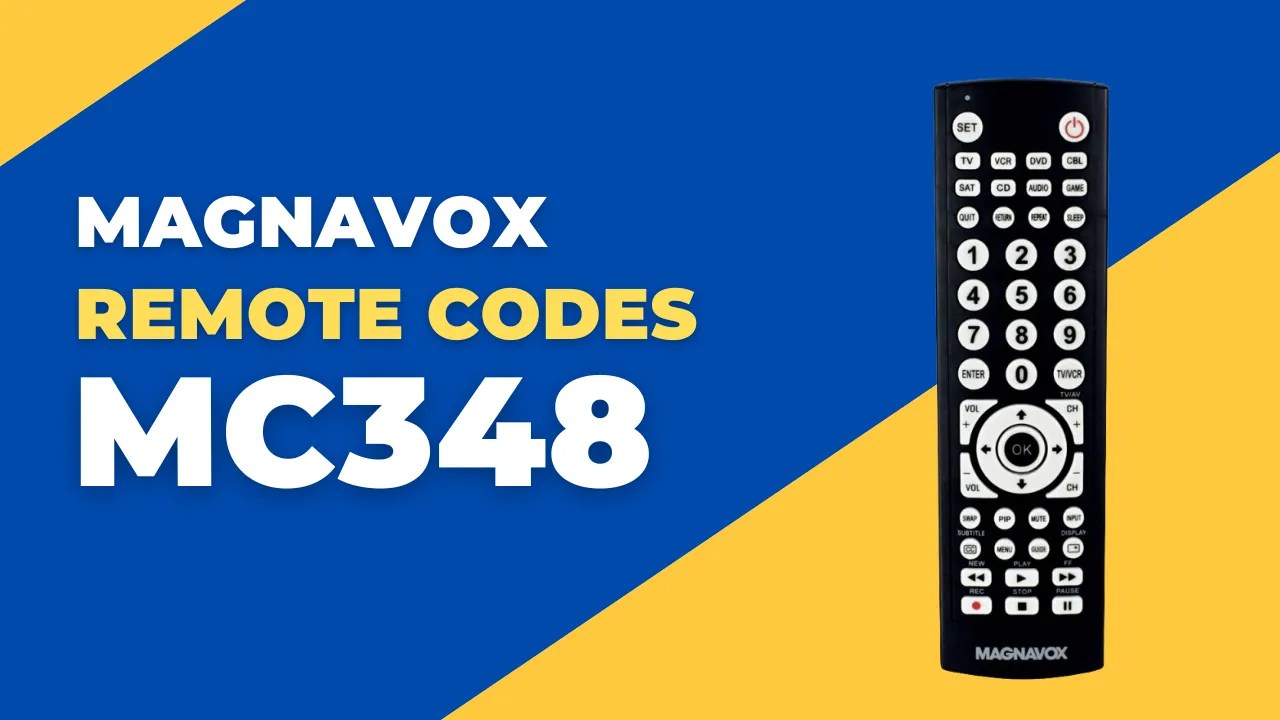 Magnavox Universal Remote MC348 Codes List » 2023 Updated