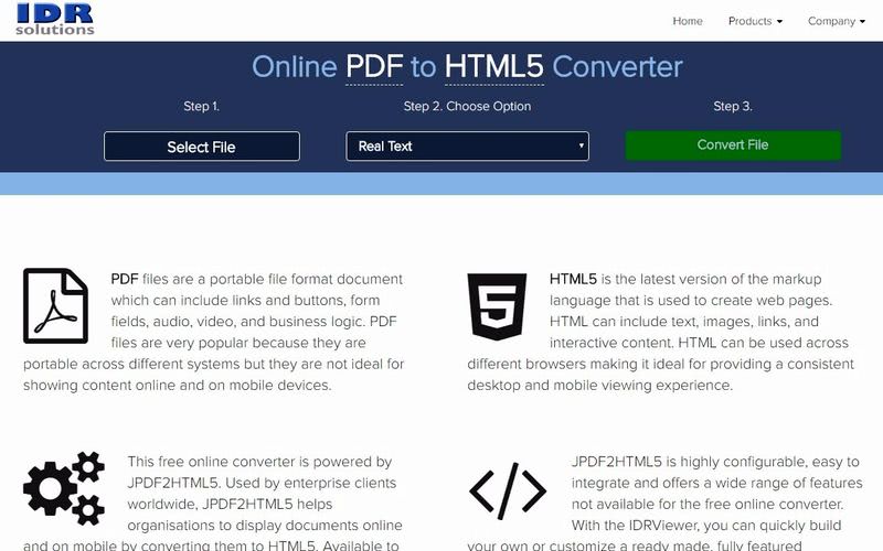 Convertir PDF a HTML5 gratis y online con estas 3 aplicaciones web