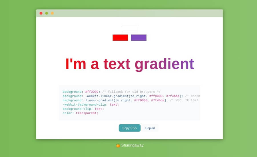 Gradient color text Text generator TextStudio