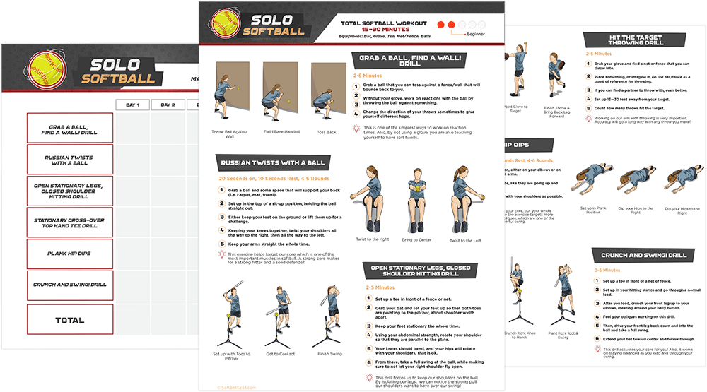 Solo Softball Complete Set Softball Spot