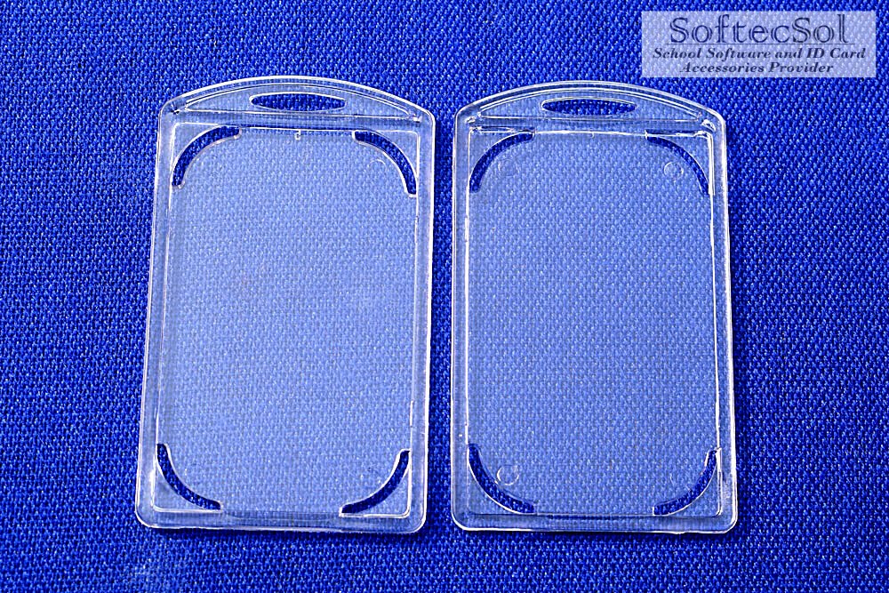 C1 Vertical Crystal Transparent ID Card Holder Supplier