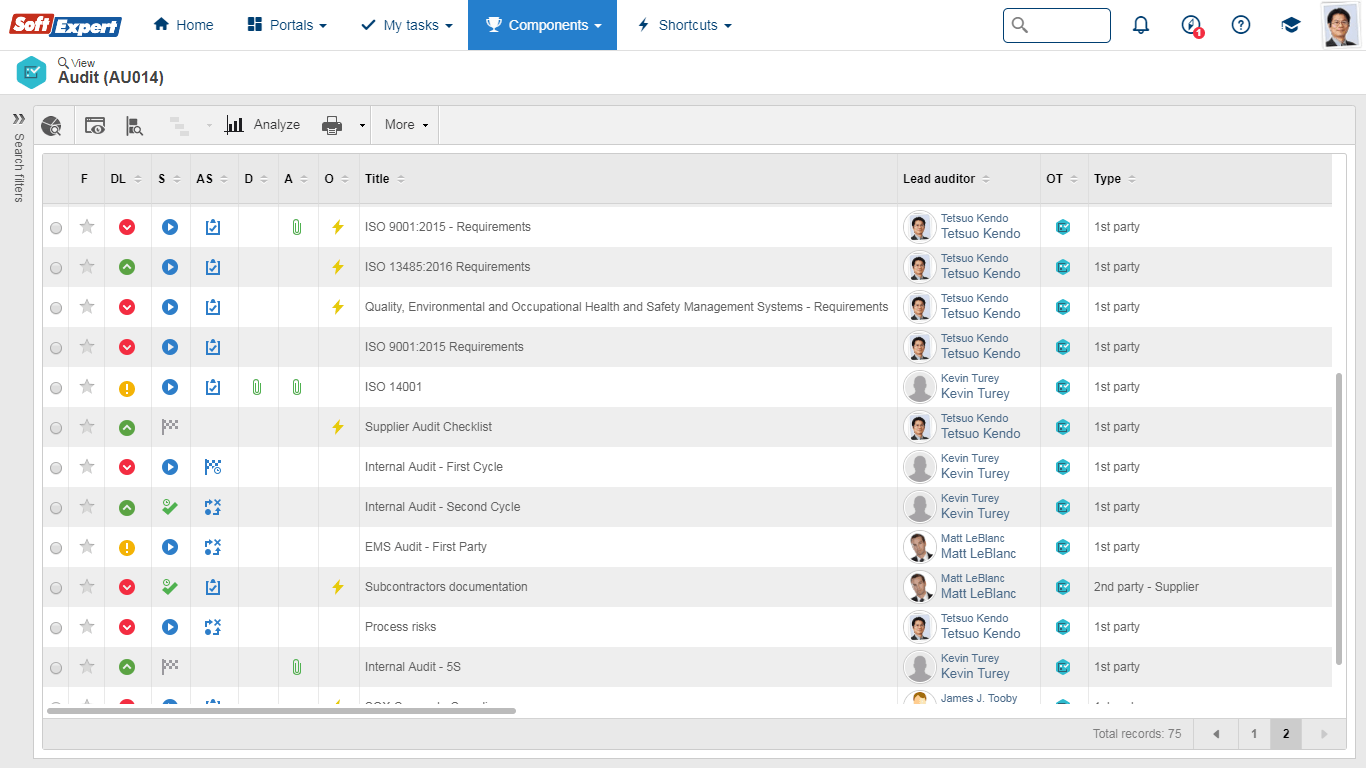 Audit Planning and Control Software SoftExpert Audit