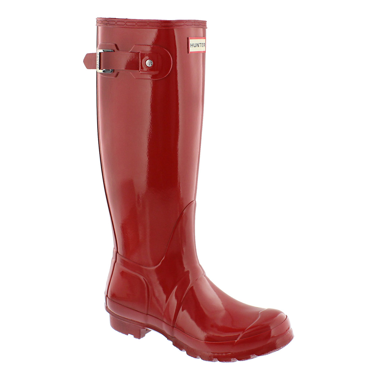 Hunter Women's ORIGINAL TALL GLOSS red rain boots