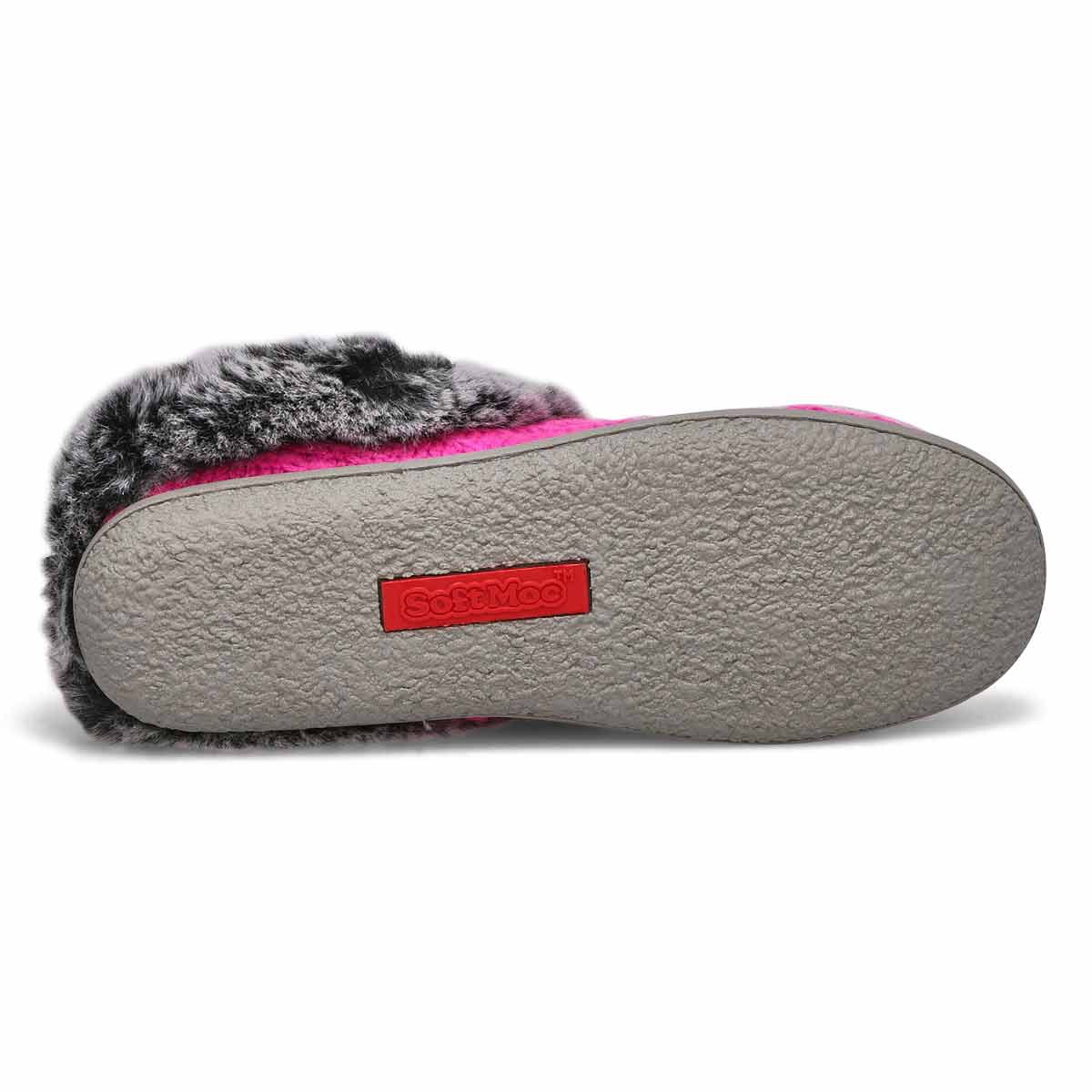 SoftMoc Women's Clipper Knit Faux Fur Slipper