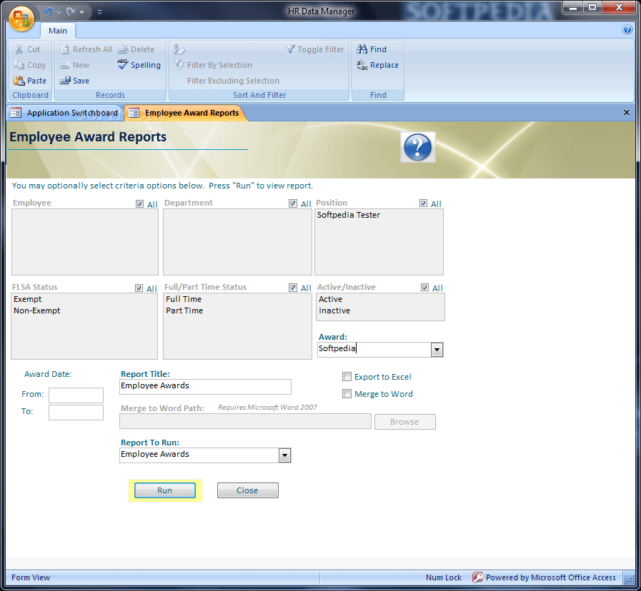 HR Data Manager Download Free with Screenshots and Review
