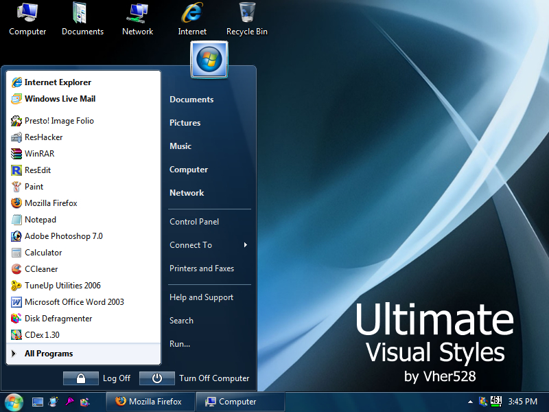 Ultimate Visual Styles Theme for Windows XP