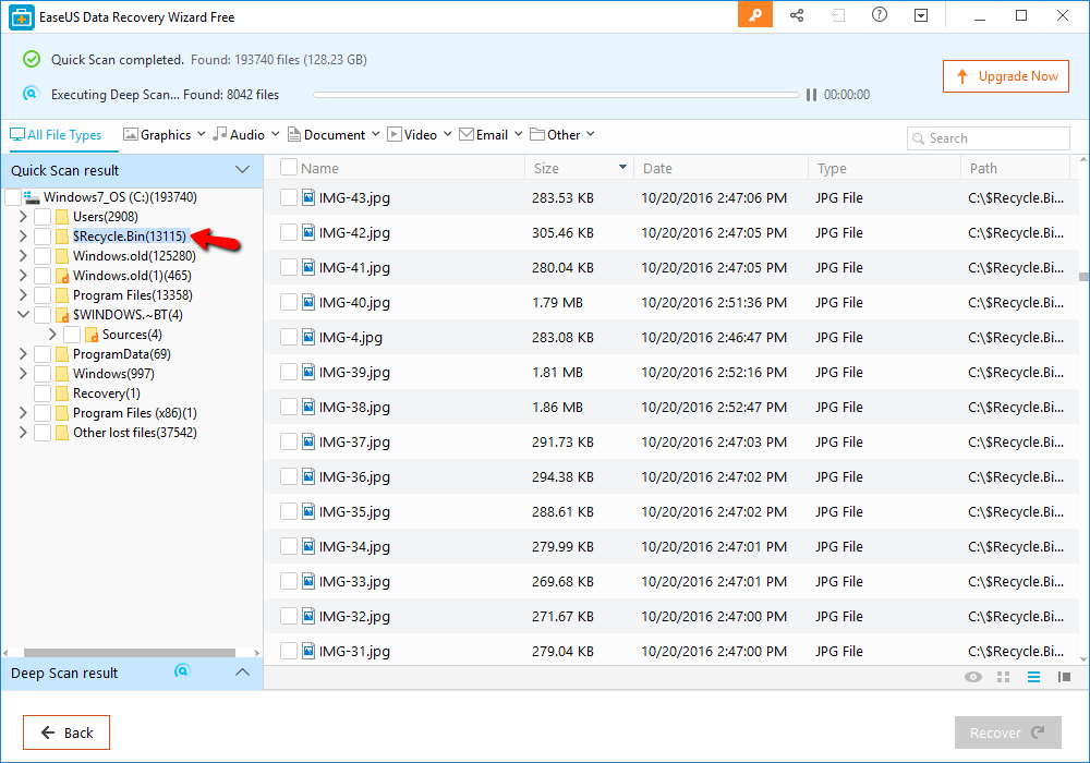 Recover files emptied from recycle bin in 5 steps! Software for