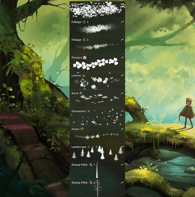 300+ Free Nature Brushes for Procreate in 2024