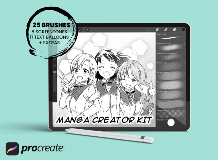 18 Best Manga/Anime Brushes for Procreate in 2024