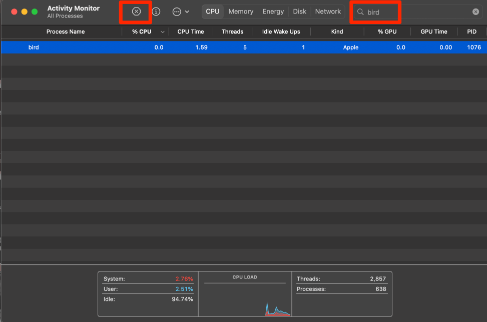 What is Bird Process on Mac (8 Fixes for Causing High CPU)