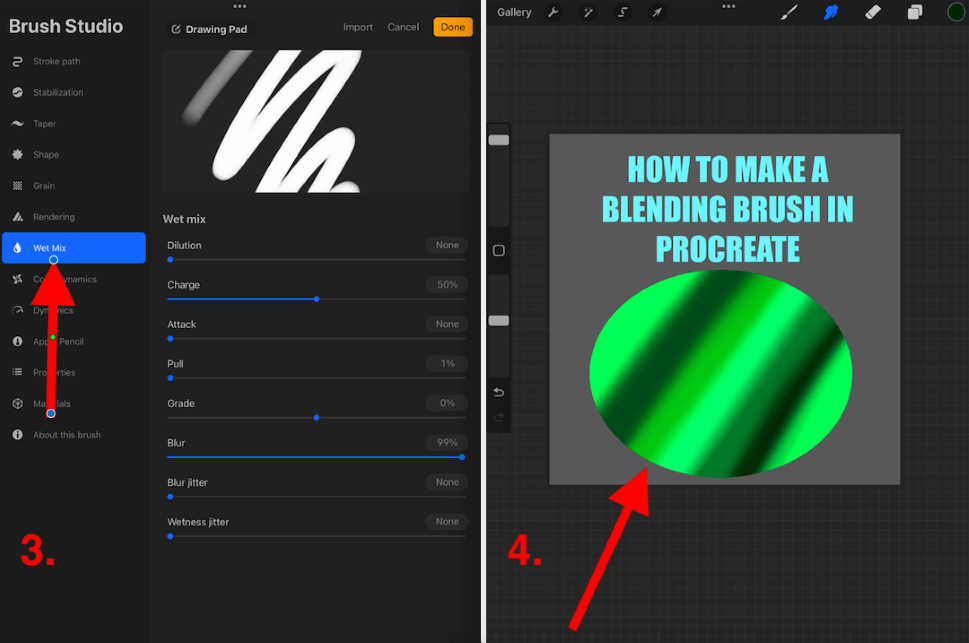 How to Make a Blending Brush in Procreate (4 Steps)