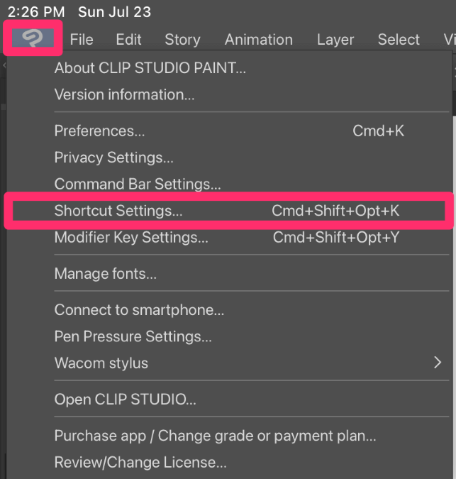 43 Clip Studio Paint Shortcuts for Windows/Mac/iPad