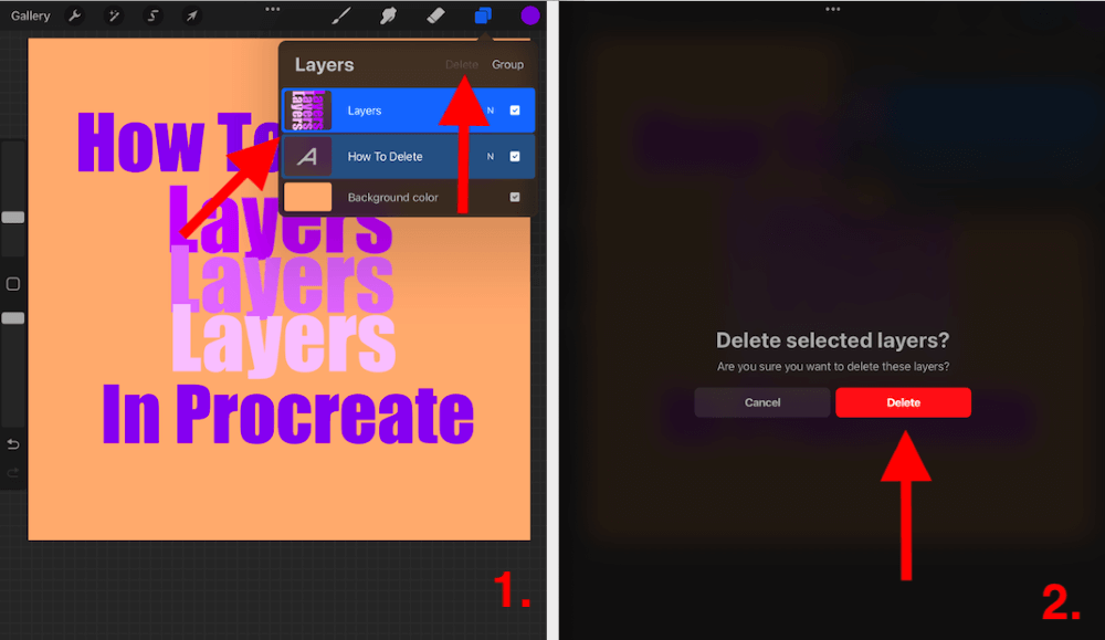 How to Delete Layers in Procreate (3 Quick Steps)