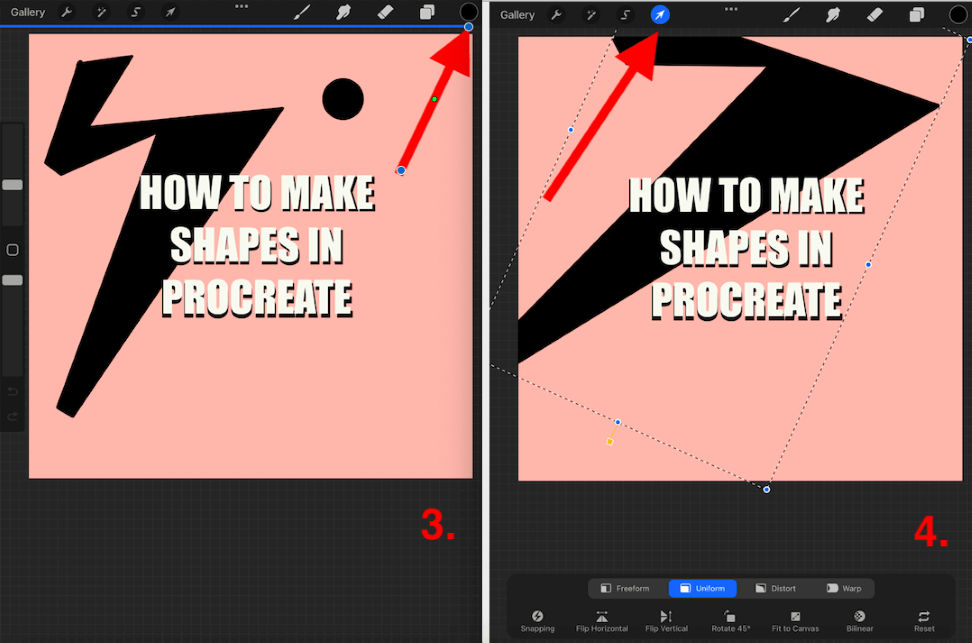 How to Make Shapes in Procreate (StepbyStep Guide)