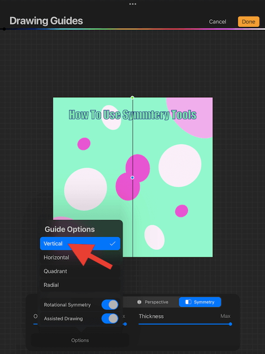How to Use the Symmetry Tools in Procreate (Guides)