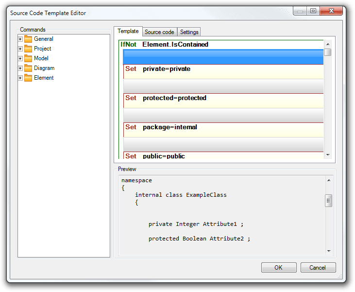 Source Code Template Editor Software Ideas Modeler