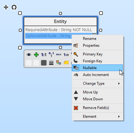 Optional Attribute (Entity-Relationship Diagram) - Software Ideas Modeler