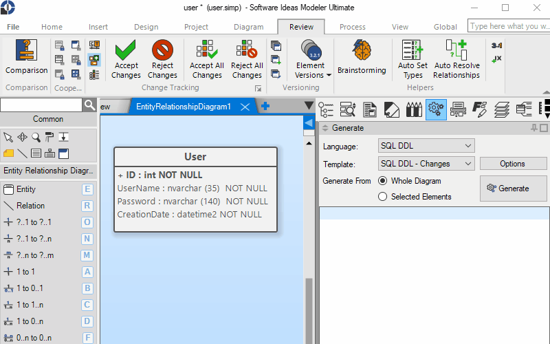 How to Generate SQL DDL Change Scripts Software Ideas Modeler