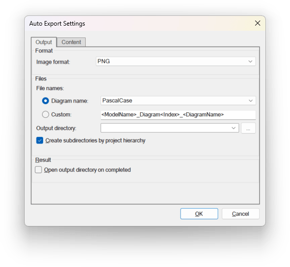 Diagram Auto Export - Software Ideas Modeler