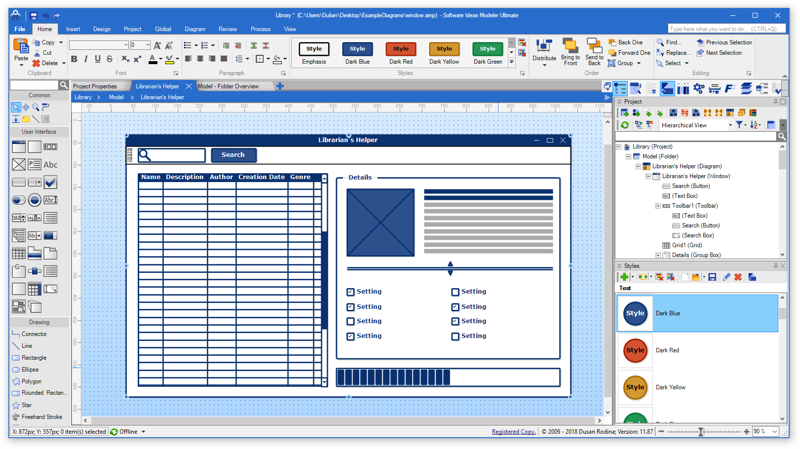 Free Wireframe Tool Software Ideas Modeler