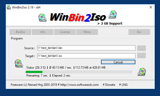 Windows BIN to ISO Converter Software for free 10, 8.1, 7