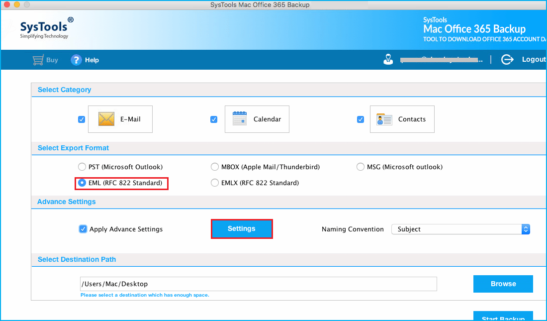 Complete guide to export Email from Office 365 to EML file format