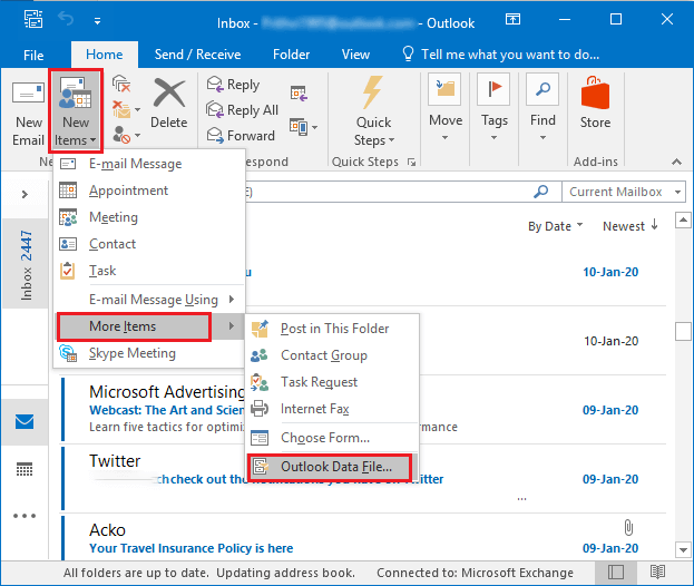 Combine Multiple PST Files into One Without Outlook