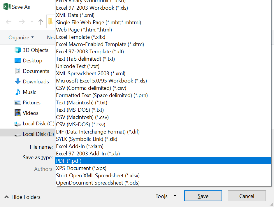 Convert Excel Files to PDF Format With All Contacts Details