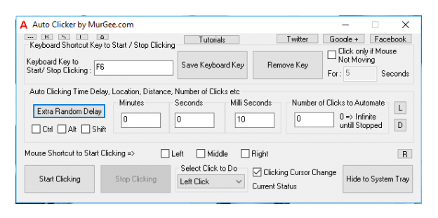 Fast Mouse Clicking in Games | Software Screenshots
